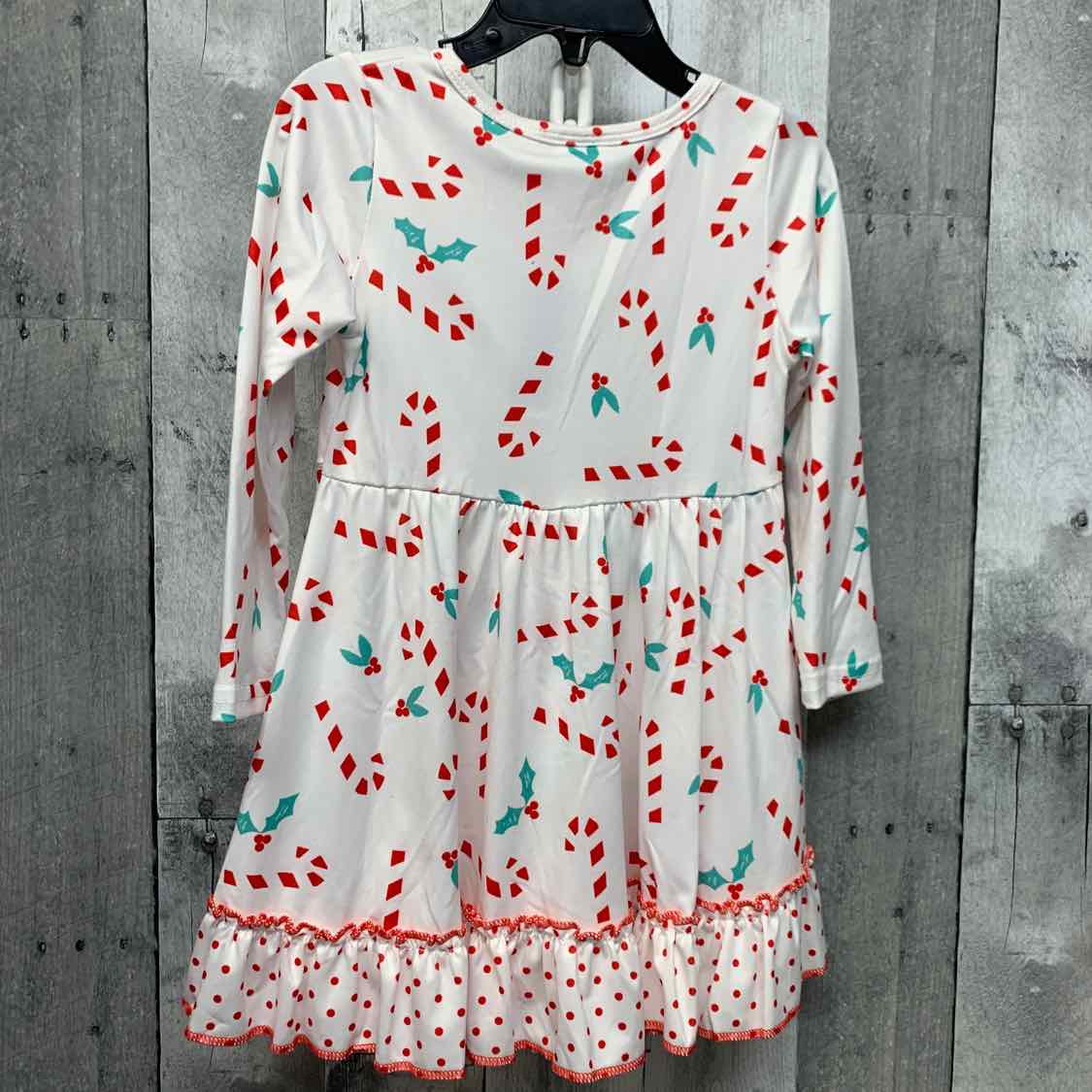 Size 2T White Print Boutique Brand Dress