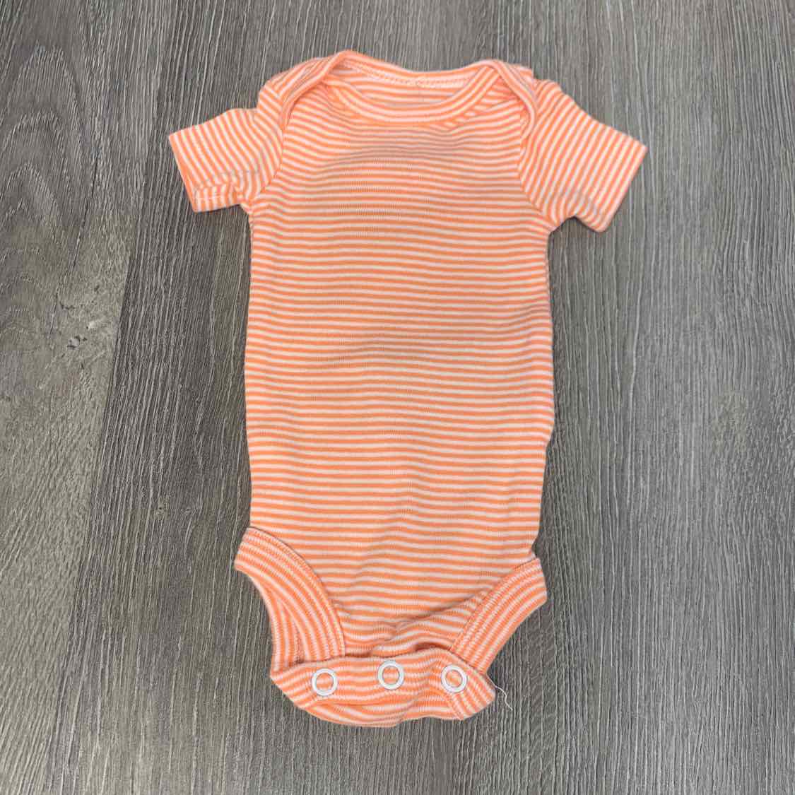Size Preemie Orange/White Simple Joys Bodysuit