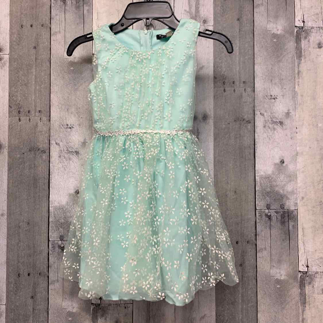 Size 5 Teal/White B Brand Dress