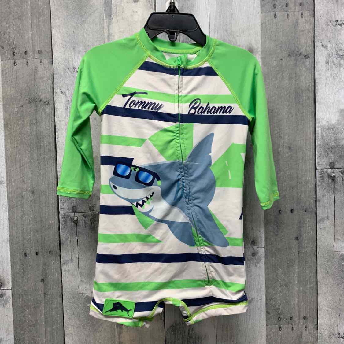 Size 12-18 Months Green/Navy Tommy Bahama 1pc Swim Suit