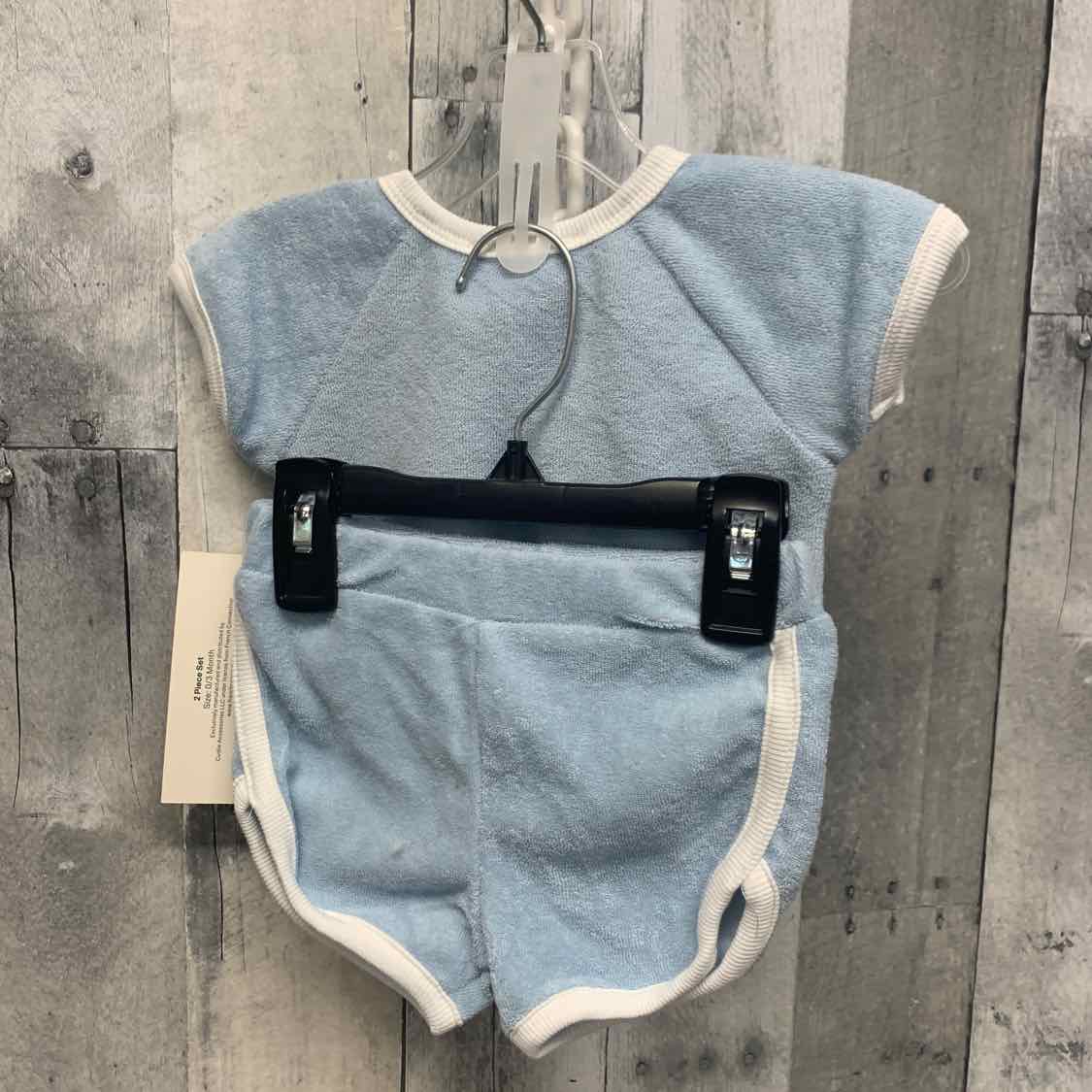 Size 0-3 Months Blue Mid Brand Shirt/Shorts