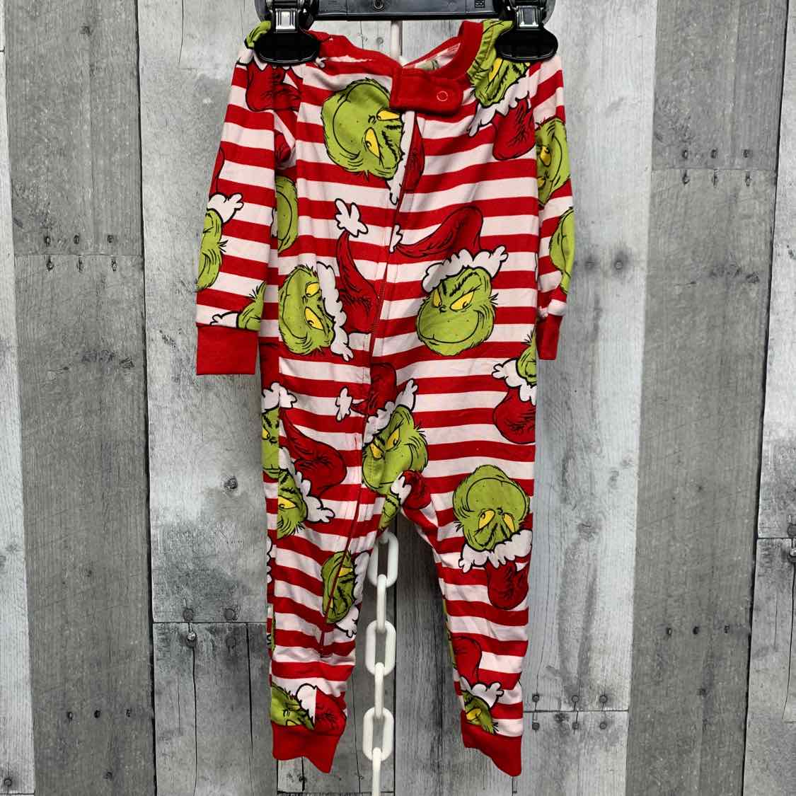 Size 6-9 Months Red/Green Dr Seuss Footy PJs