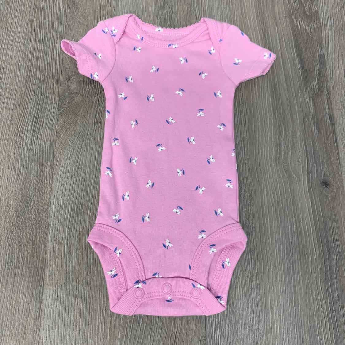 Size Preemie Purple Floral Print Carter's Bodysuit