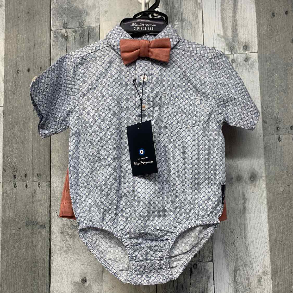 Size 3-6 Months Pink/Blue Mid Brand Shirt/Shorts - OodlesCB