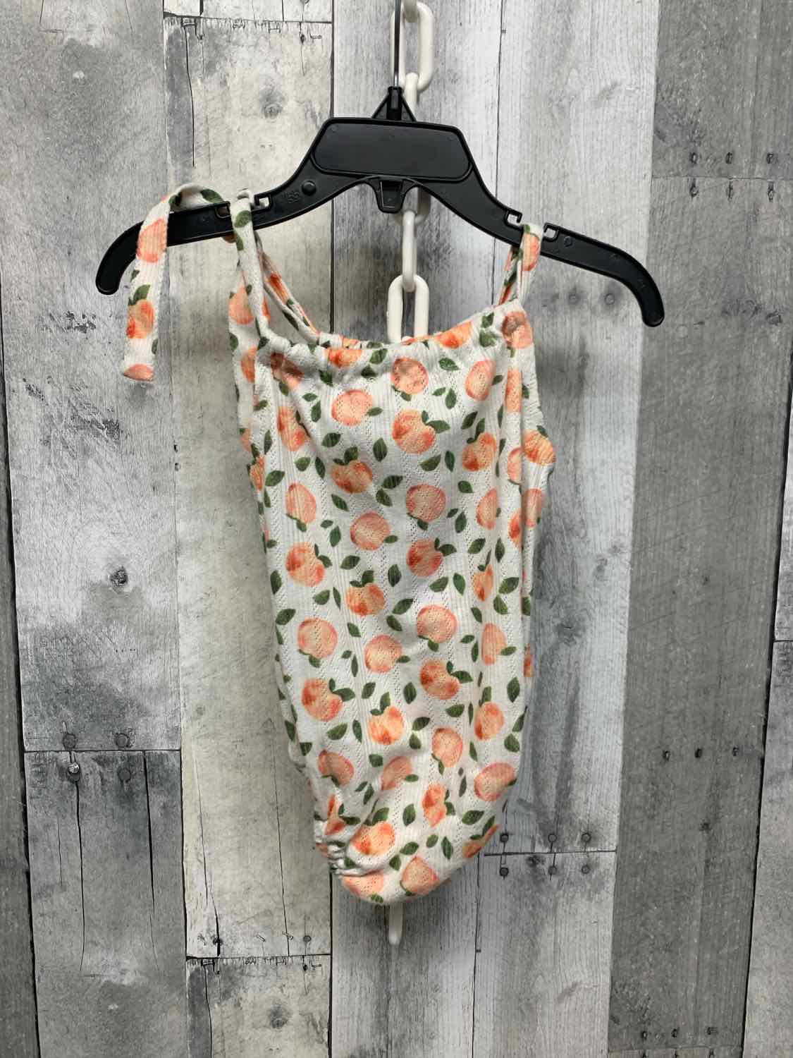 Size 18-24 Months Coral/Green Bailey's Blossoms Romper
