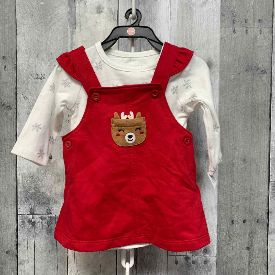 Size 0-3 Months Red/White Child of Mine Shirt/Jumper