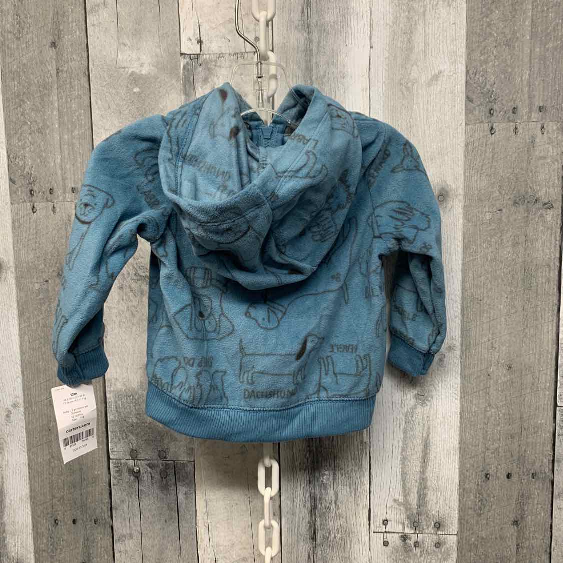 Size 12 Months Blue Graphic Carter's Light Jacket