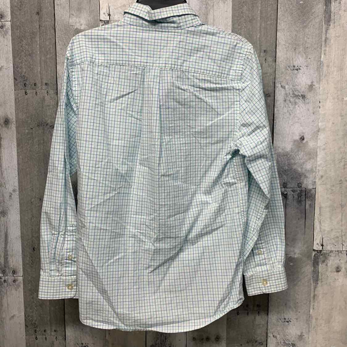 Size 12/14 Blue Plaid Vineyard Vines LS Button Up