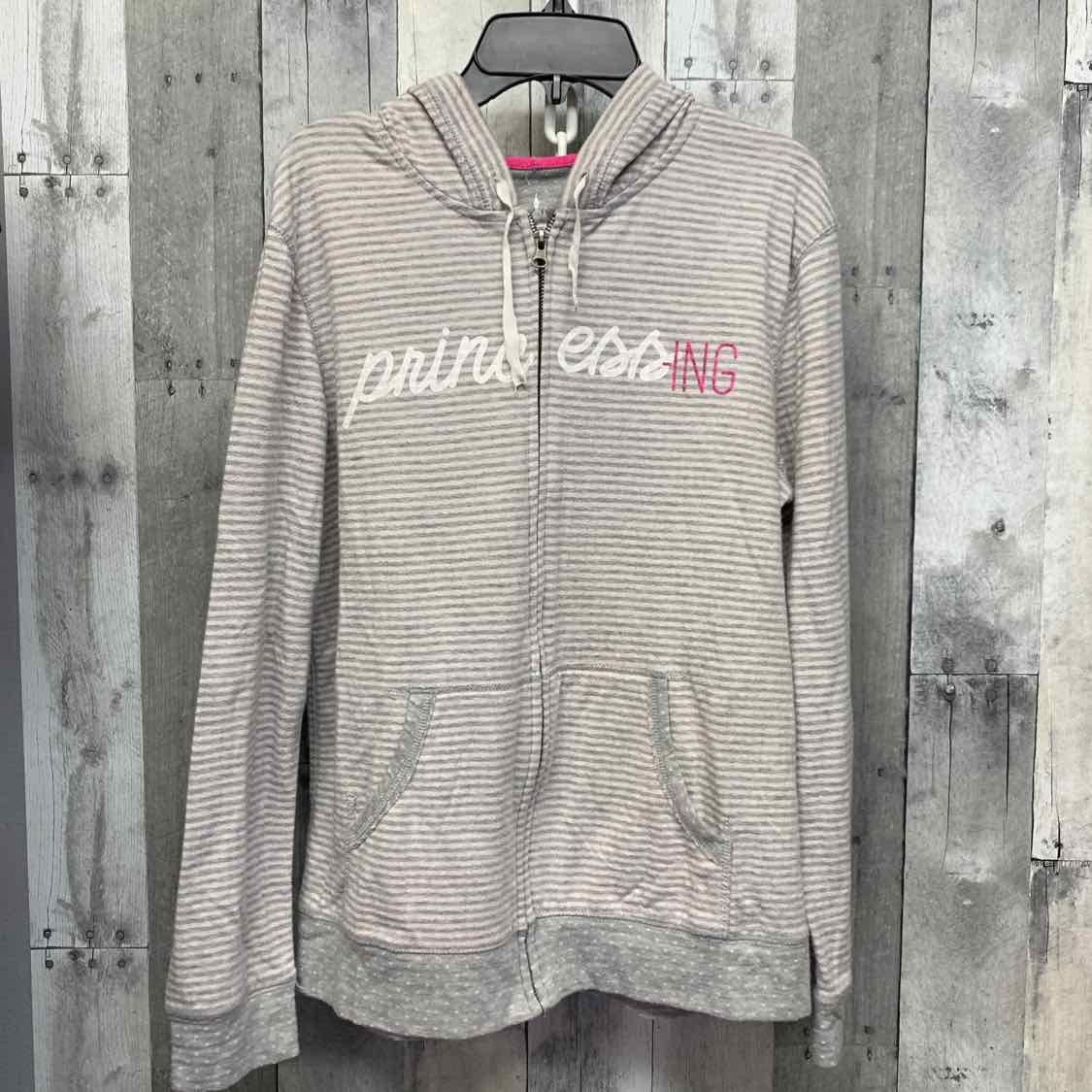 Size Large Gray Striped Disney Parks Light Jacket