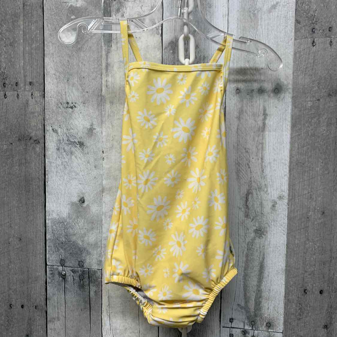 Size 12 Months Yellow/White B Brand Swim Suit - 1pc