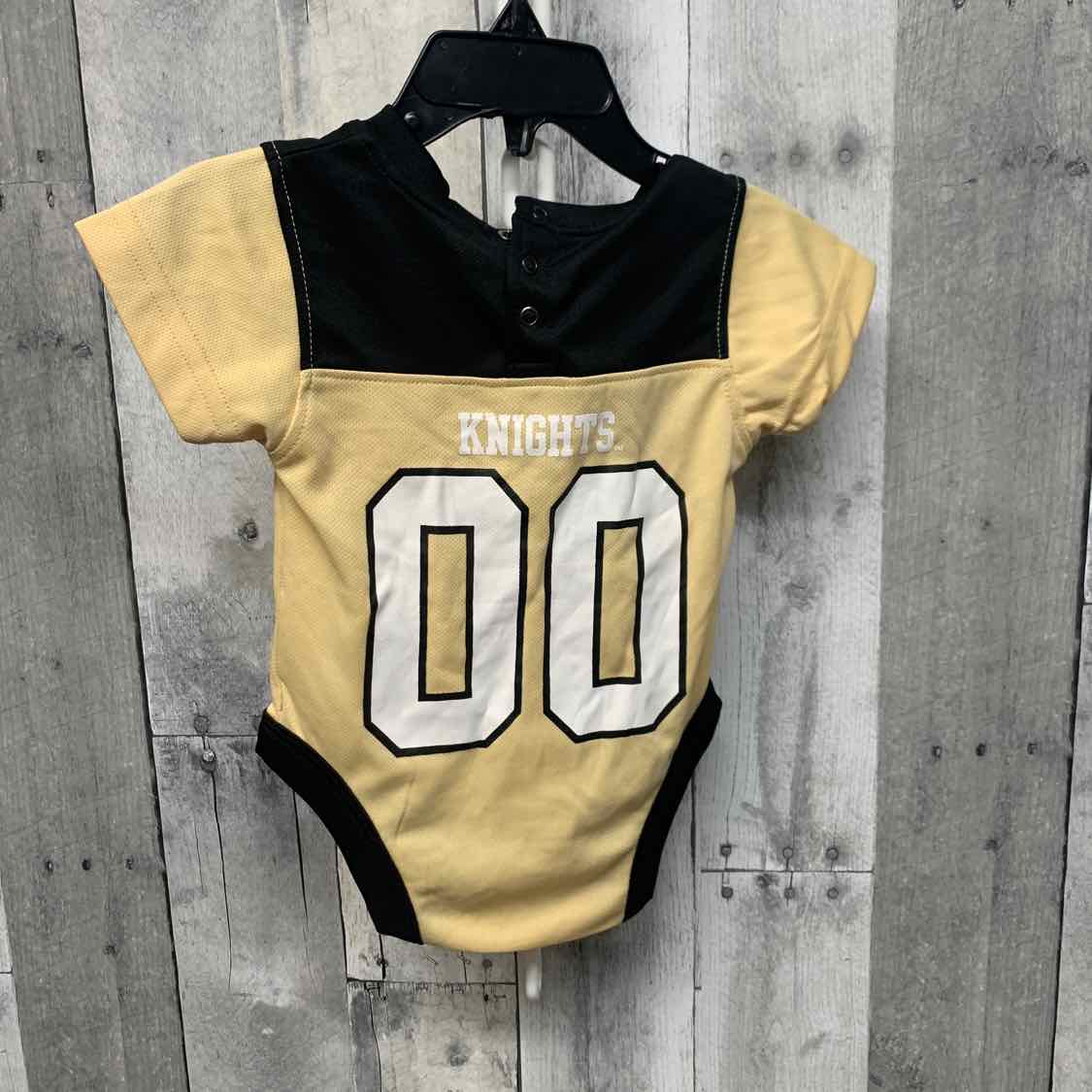 Size 3-6 Months Black/Gold Team Apparel Bodysuit