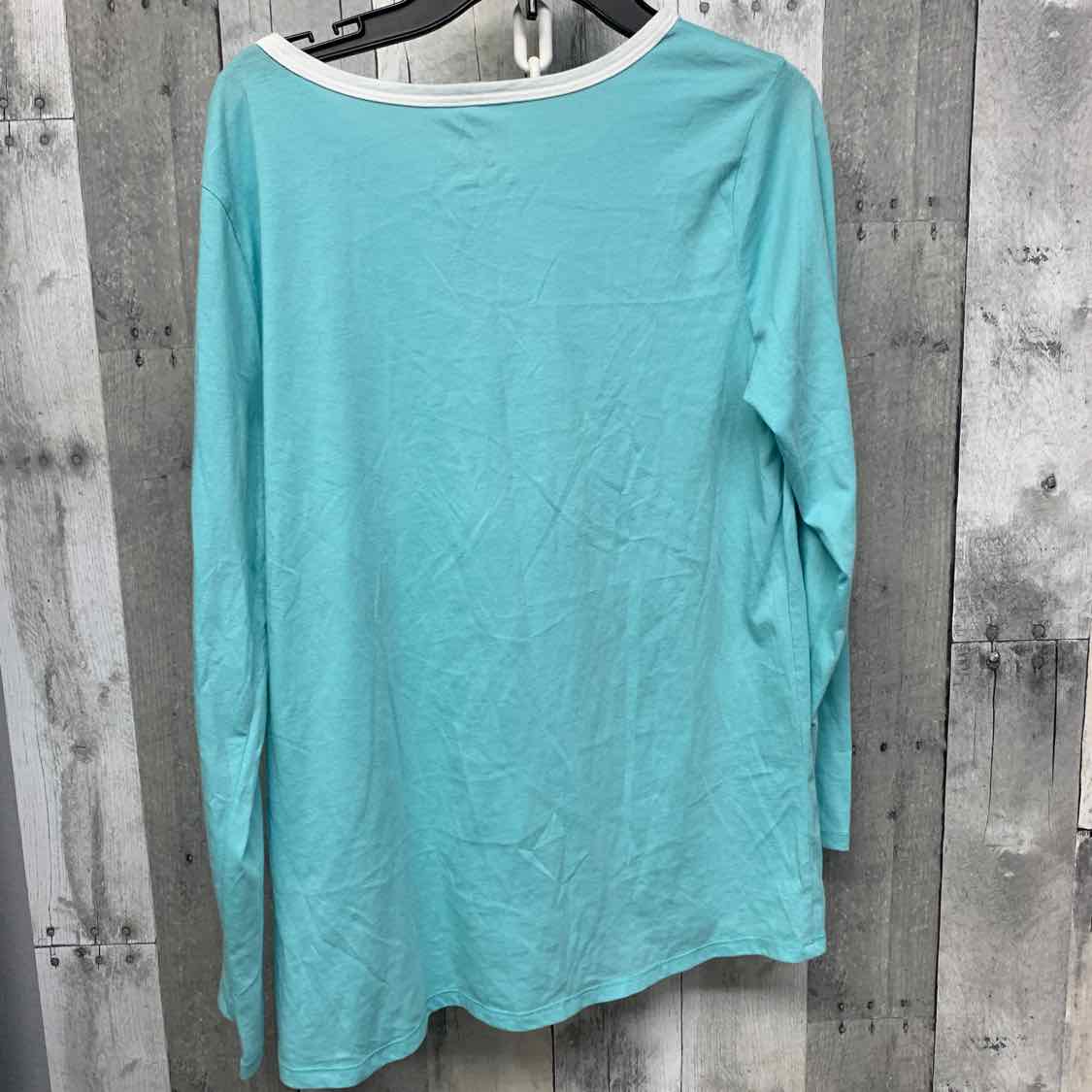 Size 16/18 Teal Graphic Justice Long Sleeve Shirt