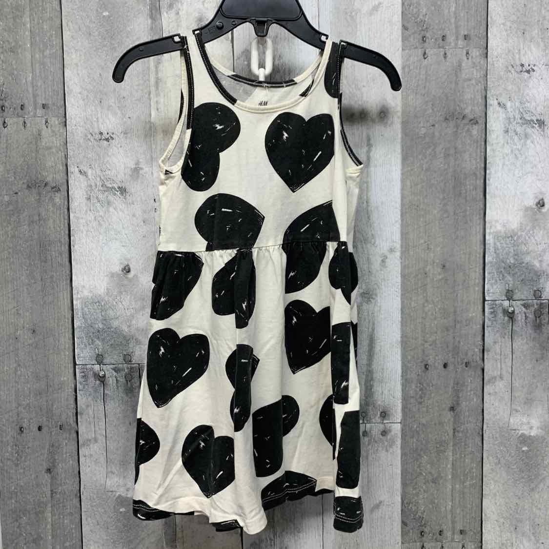 Size 3/4 White/Black H&M Dress - Knit