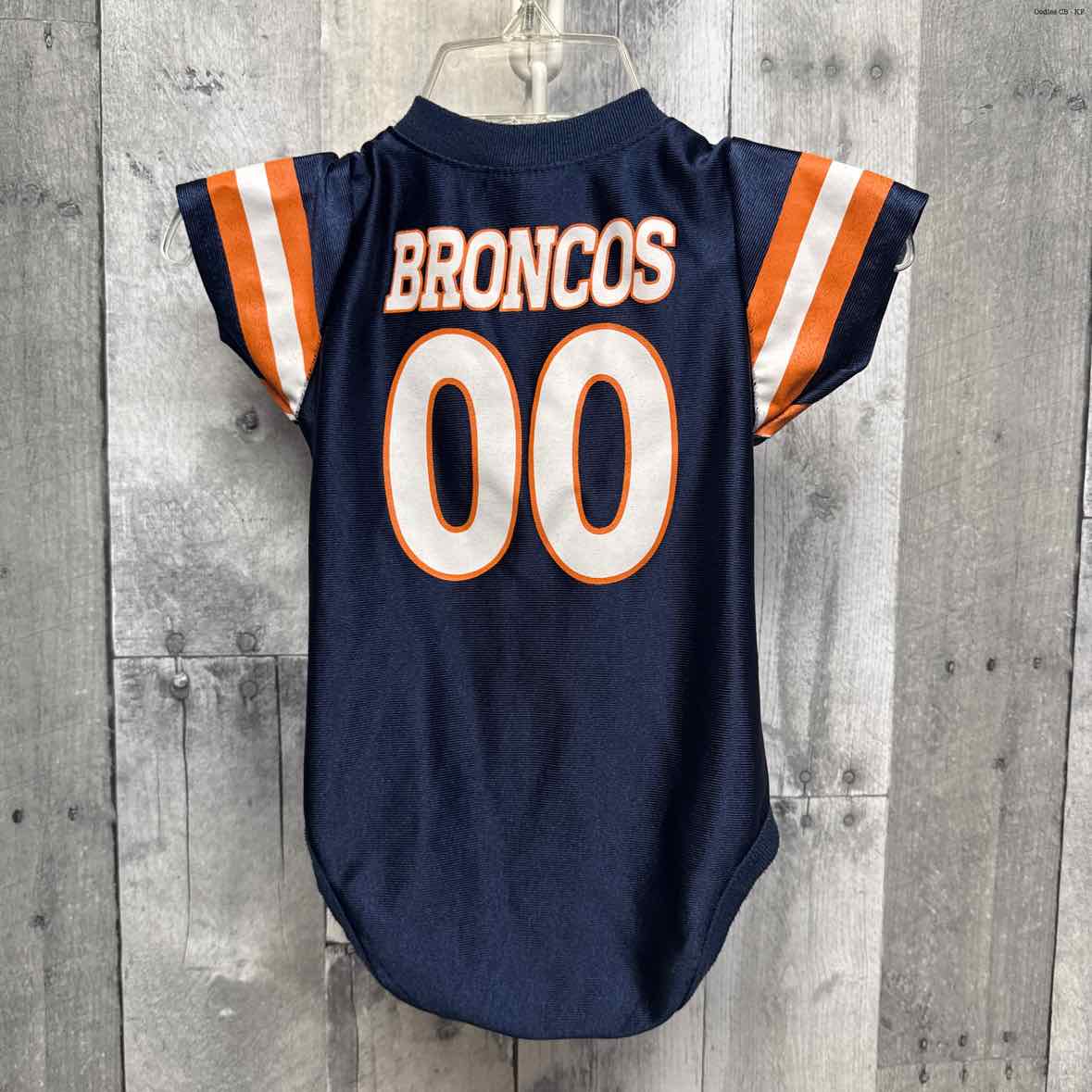 Size 3-6 Months Navy/Orange Team Apparel Bodysuit