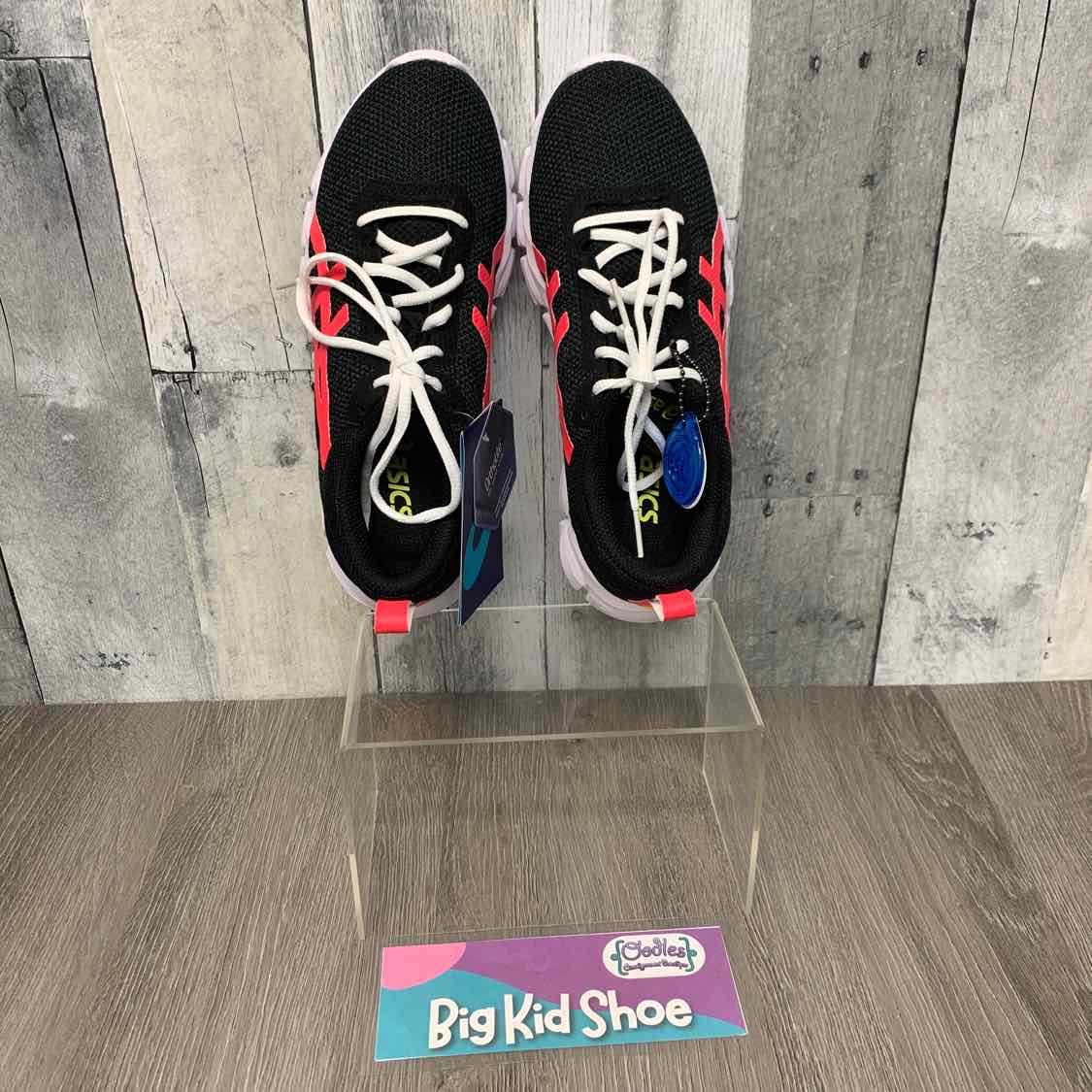 Size 6 Black/Pink Sport Brand Sneakers