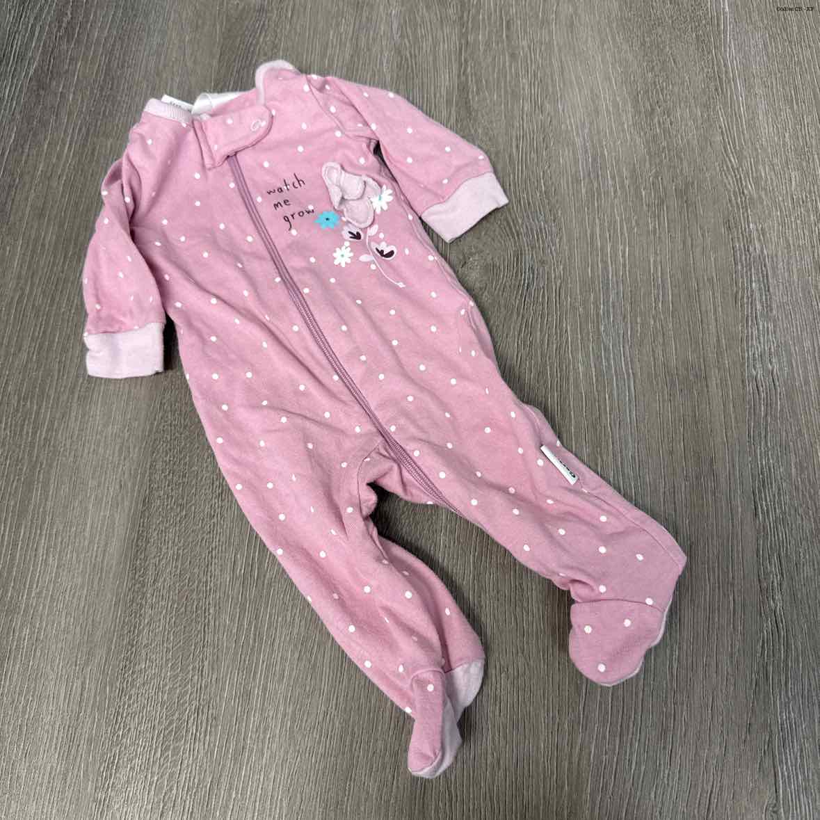 Size Preemie Purple Print Gerber Footy PJs