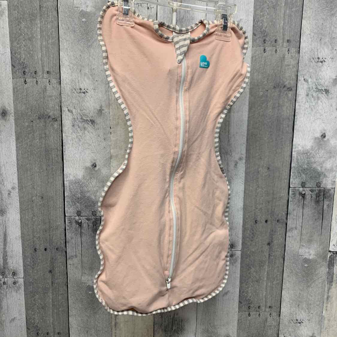 Size Small Pink/Gray Swaddle Me Swaddle