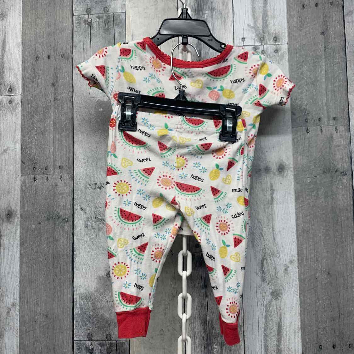 Size 12 Months White/Pink Koala Baby/Kids 2pc PJs