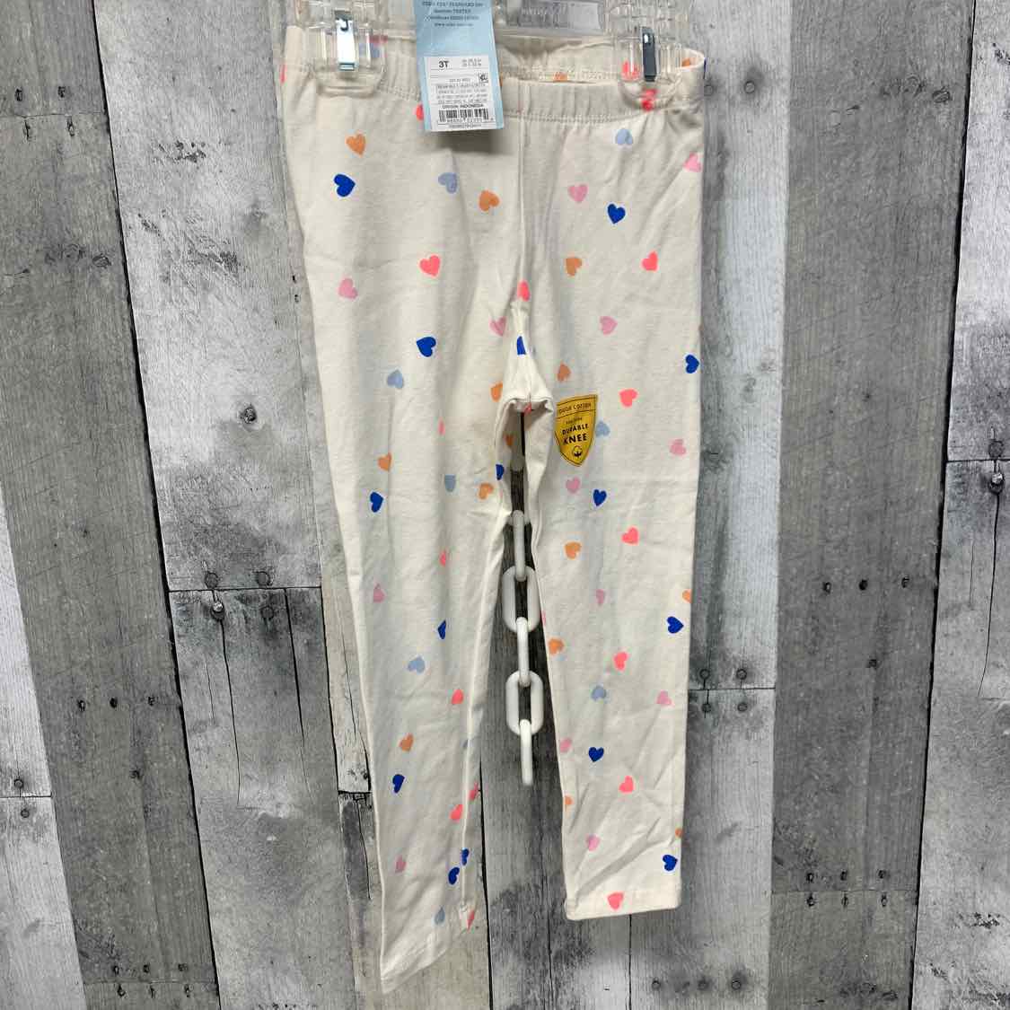 Size 3T White Print Cat & Jack Leggings