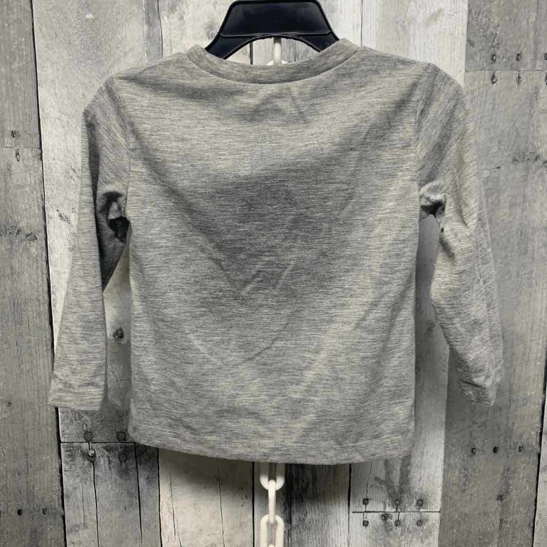 Size 18 Months Gray Print Sport Brand Long Sleeve Shirt