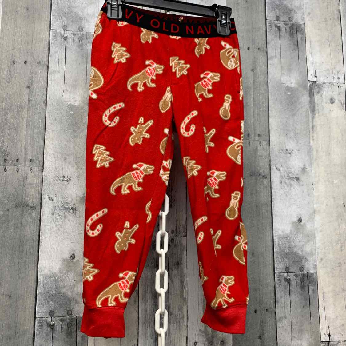 Size 5 Red Animal Print Old Navy PJ Bottoms