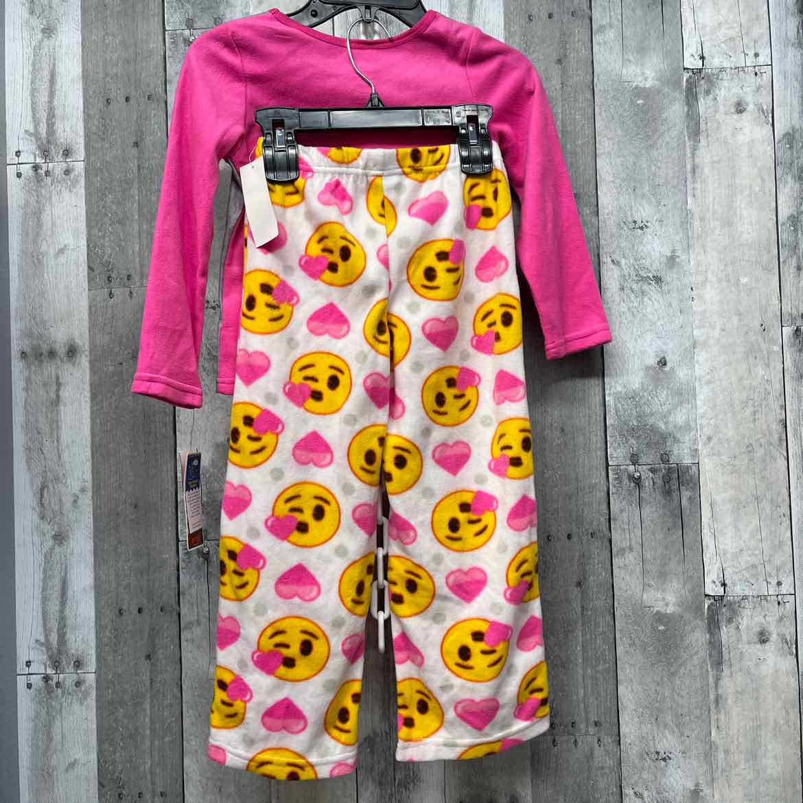 Size 6 Pink/White Mid Brand 2pc PJs