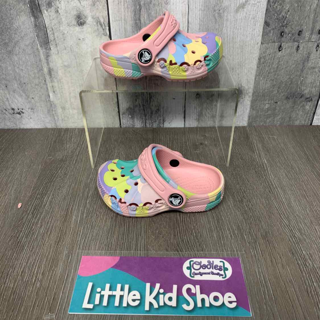 Size 6 Pink/Purple Crocs Water Shoes