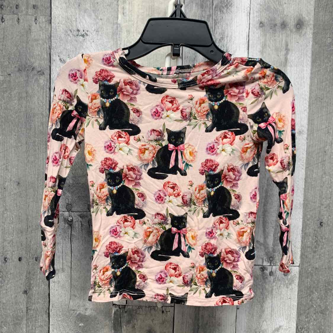 Size 18-24 Months Pink Floral Print Posh Peanut Long Sleeve Shirt