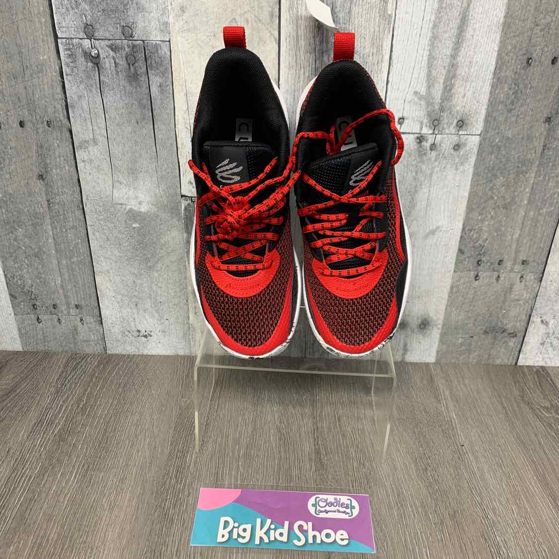 Size 5.5 Red/Black Sport Brand Sneakers