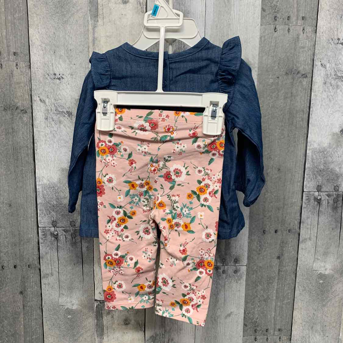 Size 3-6 Months Blue/Pink First Impressions Shirt/Pants