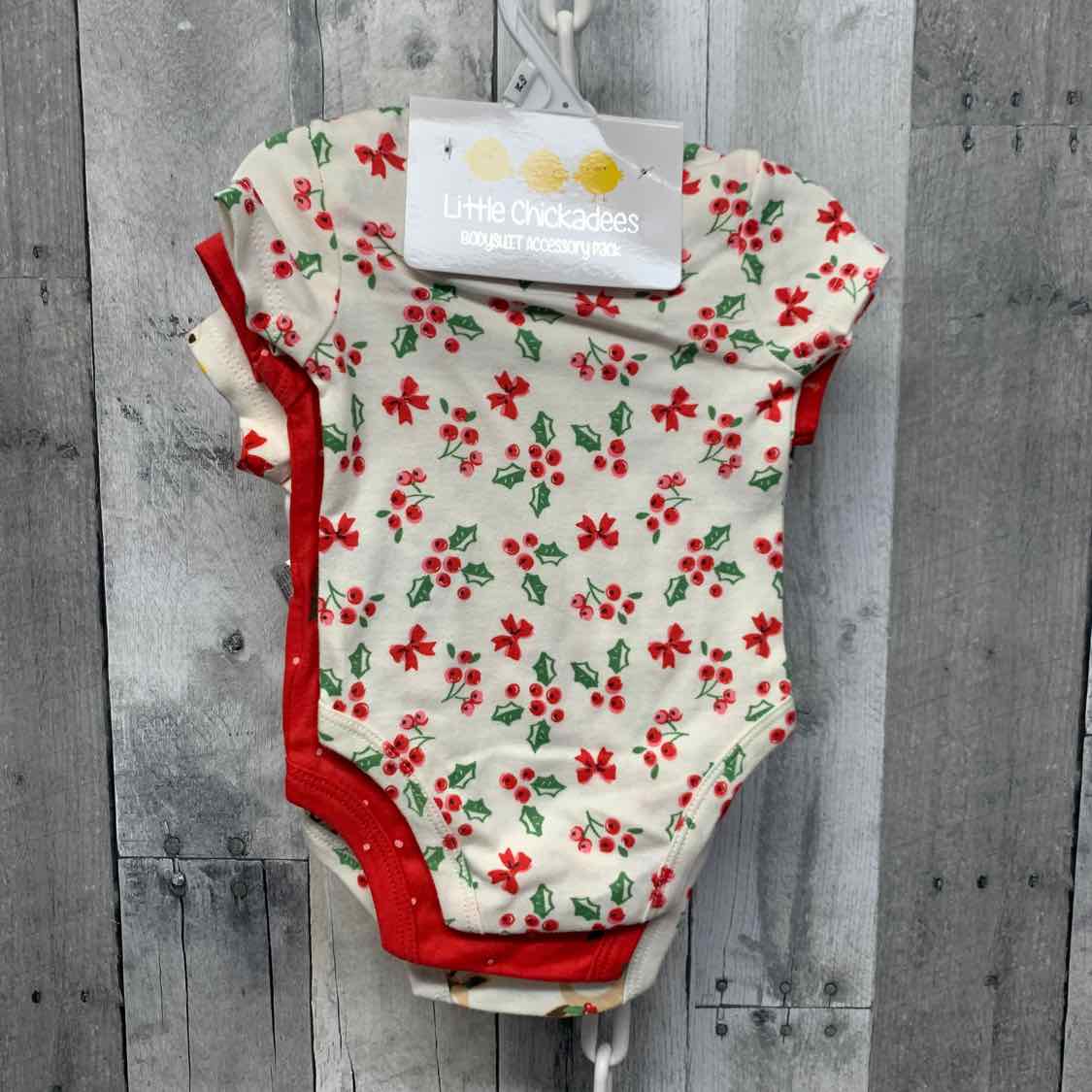 Size 0-24 Months Ivory/Red B Brand Bodysuit