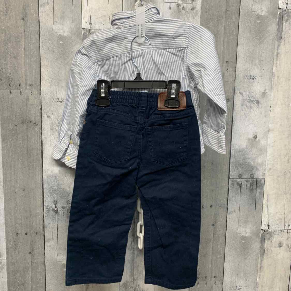 Size 24 Months Blue/Navy Ralph Lauren Shirt/Pants