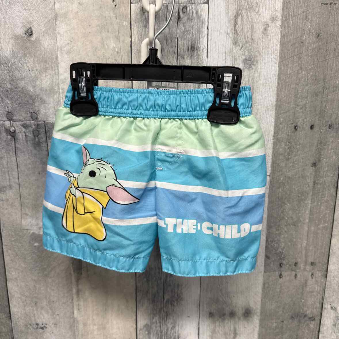 Size 12 Months Blue/Green Star Wars Swim Trunks - OodlesCB