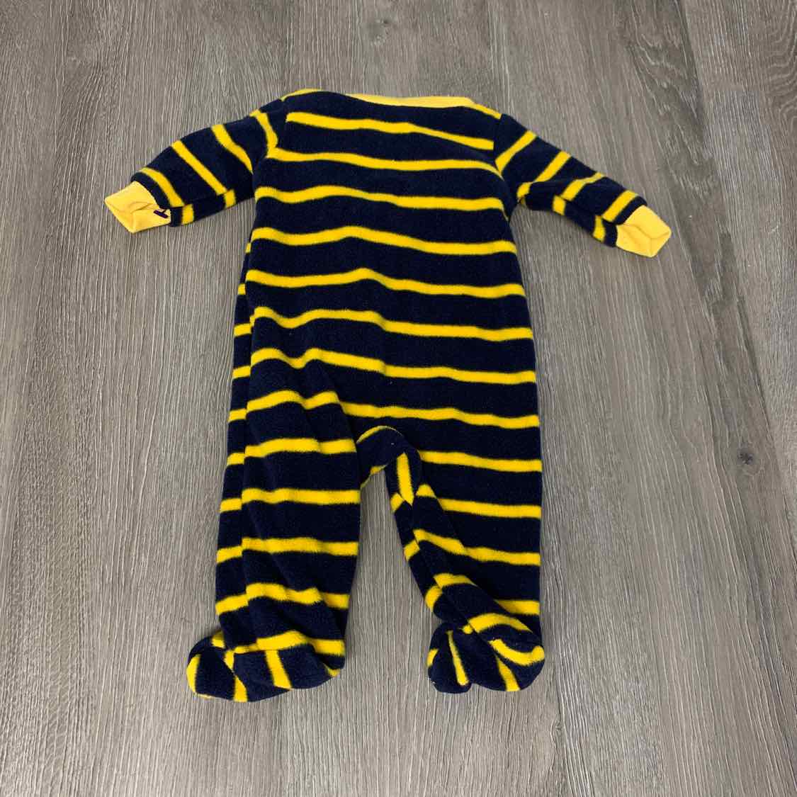 Size Preemie Navy/Yellow Child of Mine Footy PJs - OodlesCB