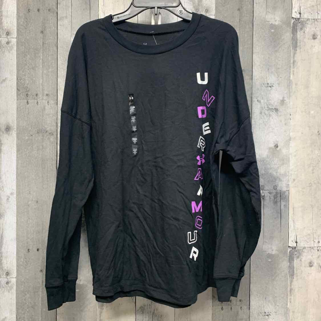 Size Large Black Sport Brand Long Sleeve Shirt