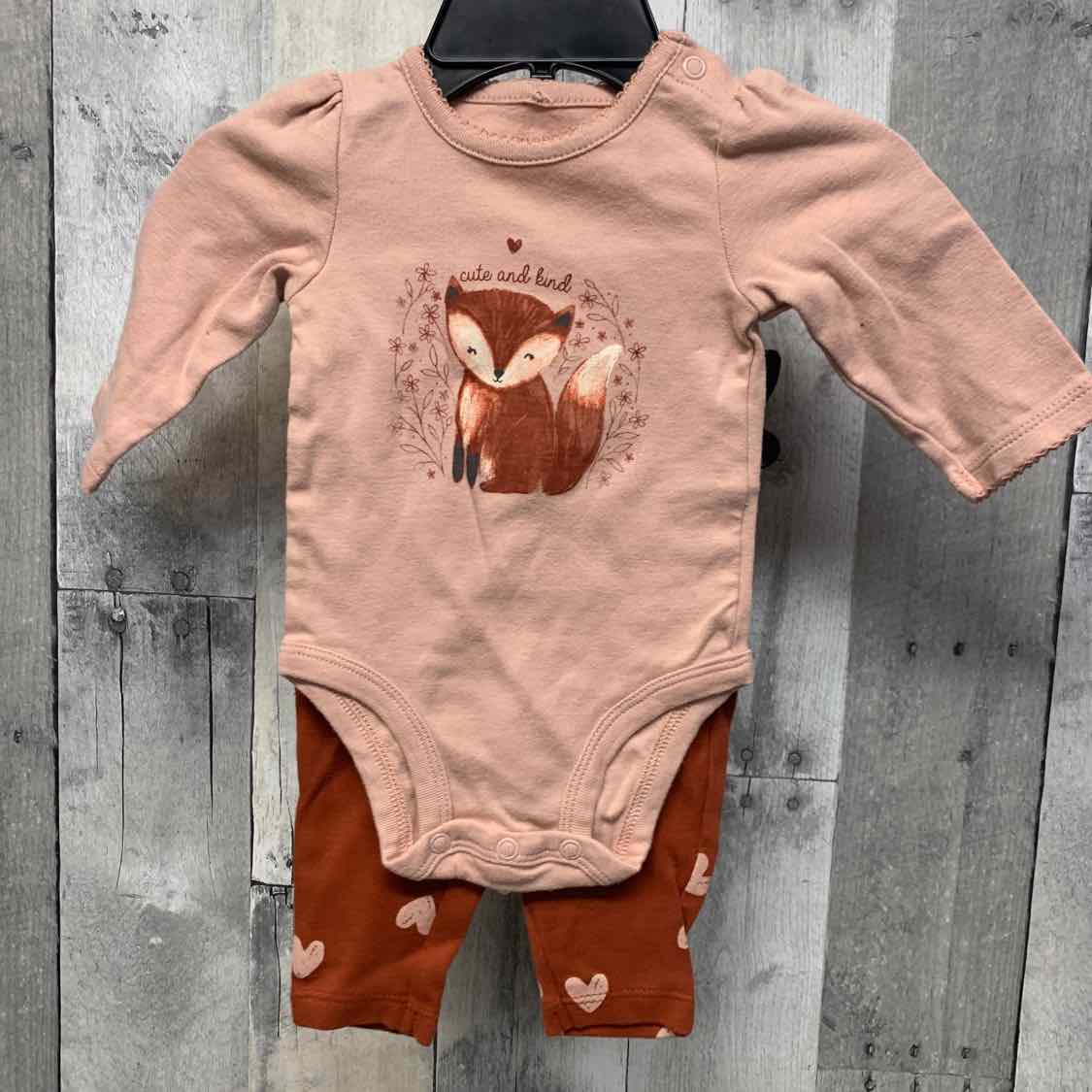 Size 3 Months Tan/Brown Carter's Shirt/Leggings