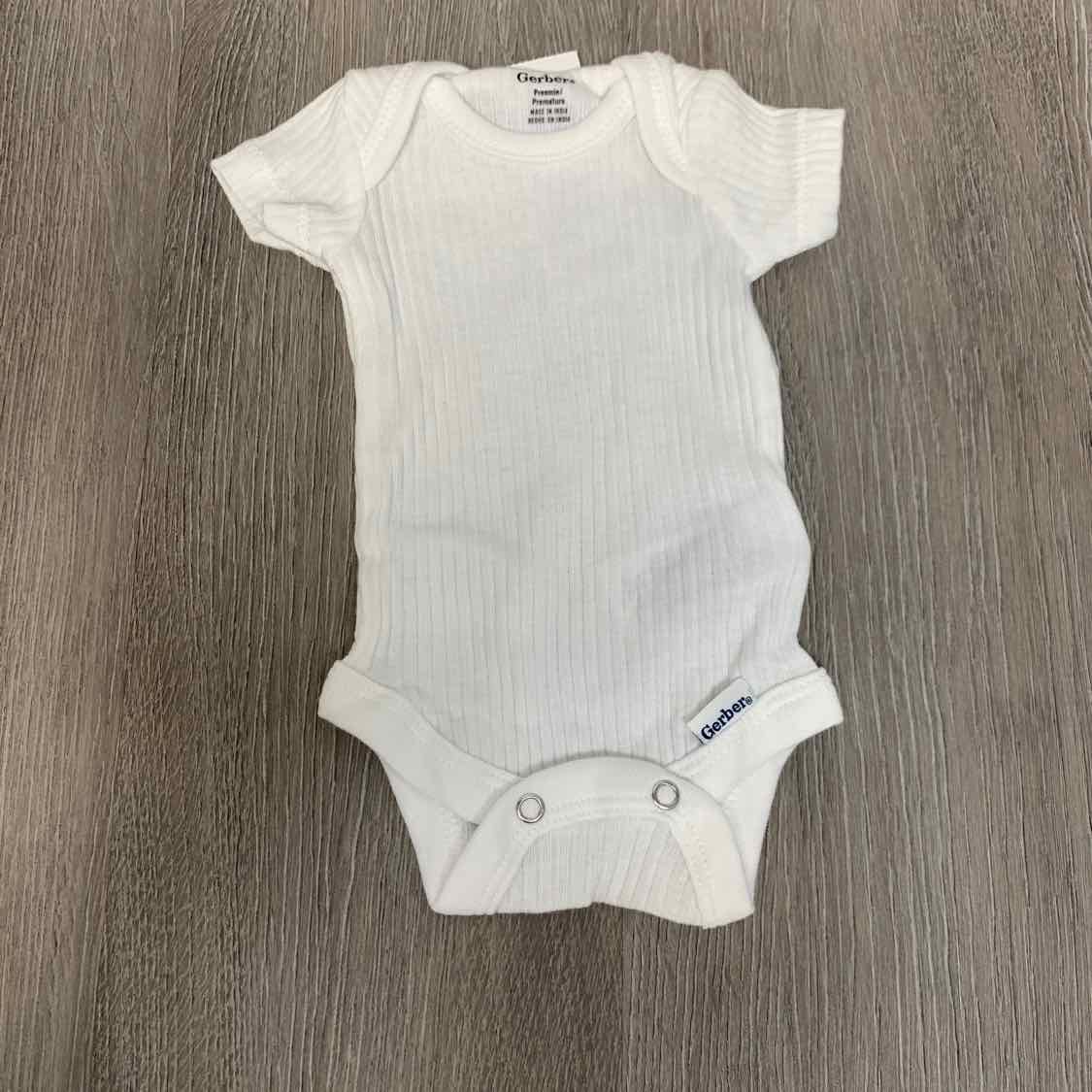 Size Preemie White Gerber Bodysuit