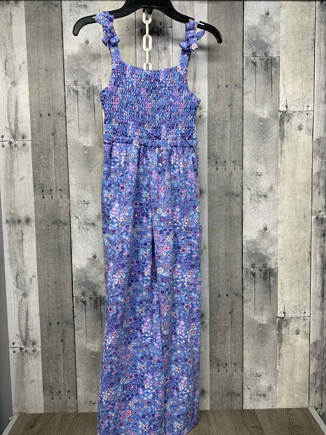 Size 10 Blue Floral Print B Brand Romper