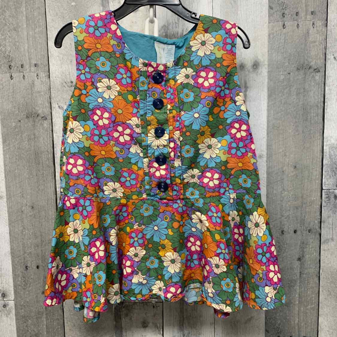 Size 8 Green/Blue Matilda Jane Tank Top