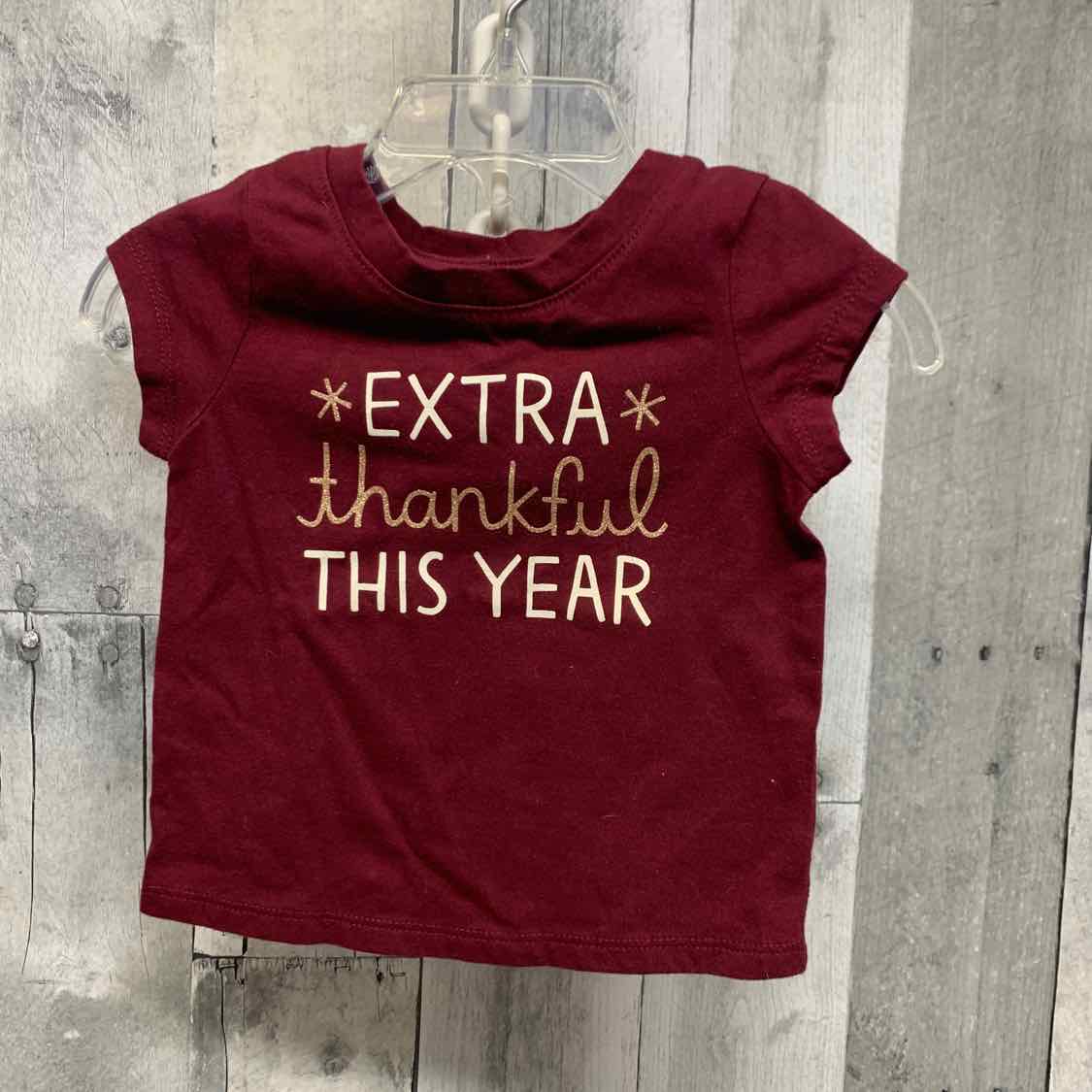 Size 12 Months Burgundy Cat & Jack T Shirt