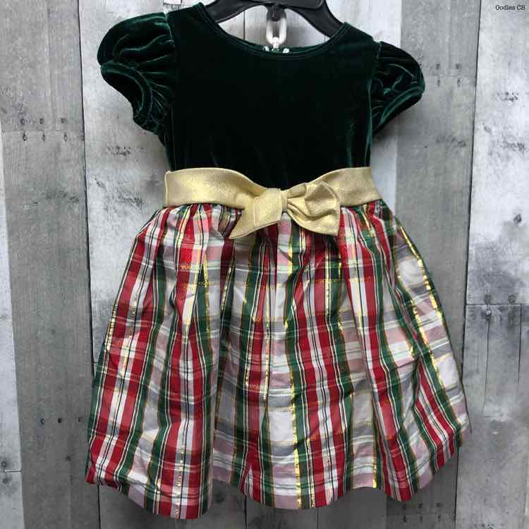 Size 4T Green/Gold Bonnie Jean/Baby Dress - Party