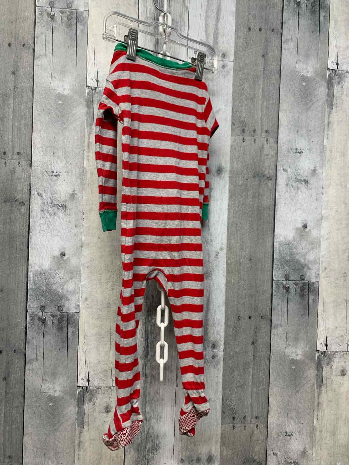Size 18 Months Red/Gray Just One You Footy PJs