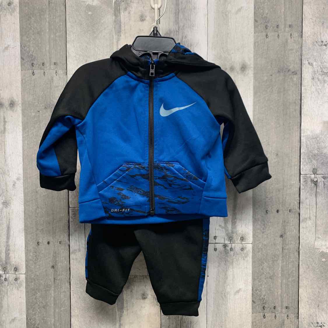 Size 6-9 Months Black/Blue Sport Brand Jacket/Pants