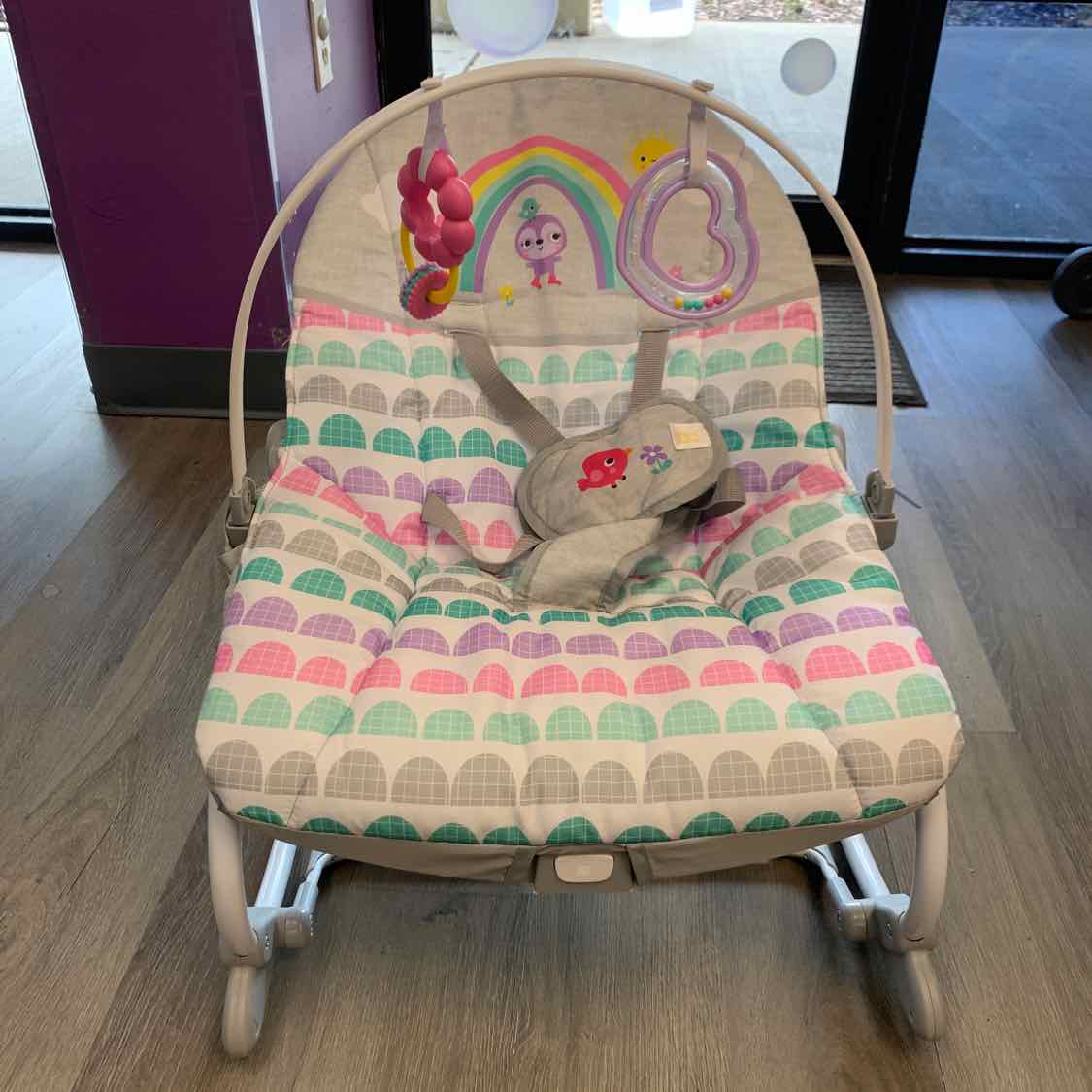 Bright Starts Gray/Purple Rocker