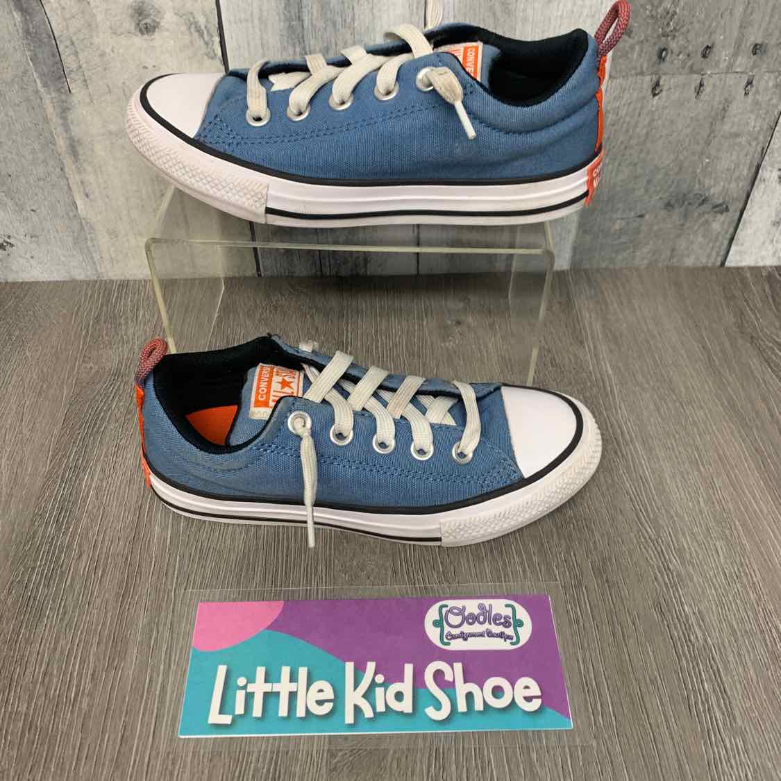 Size 13 Blue/Orange Converse Sneakers