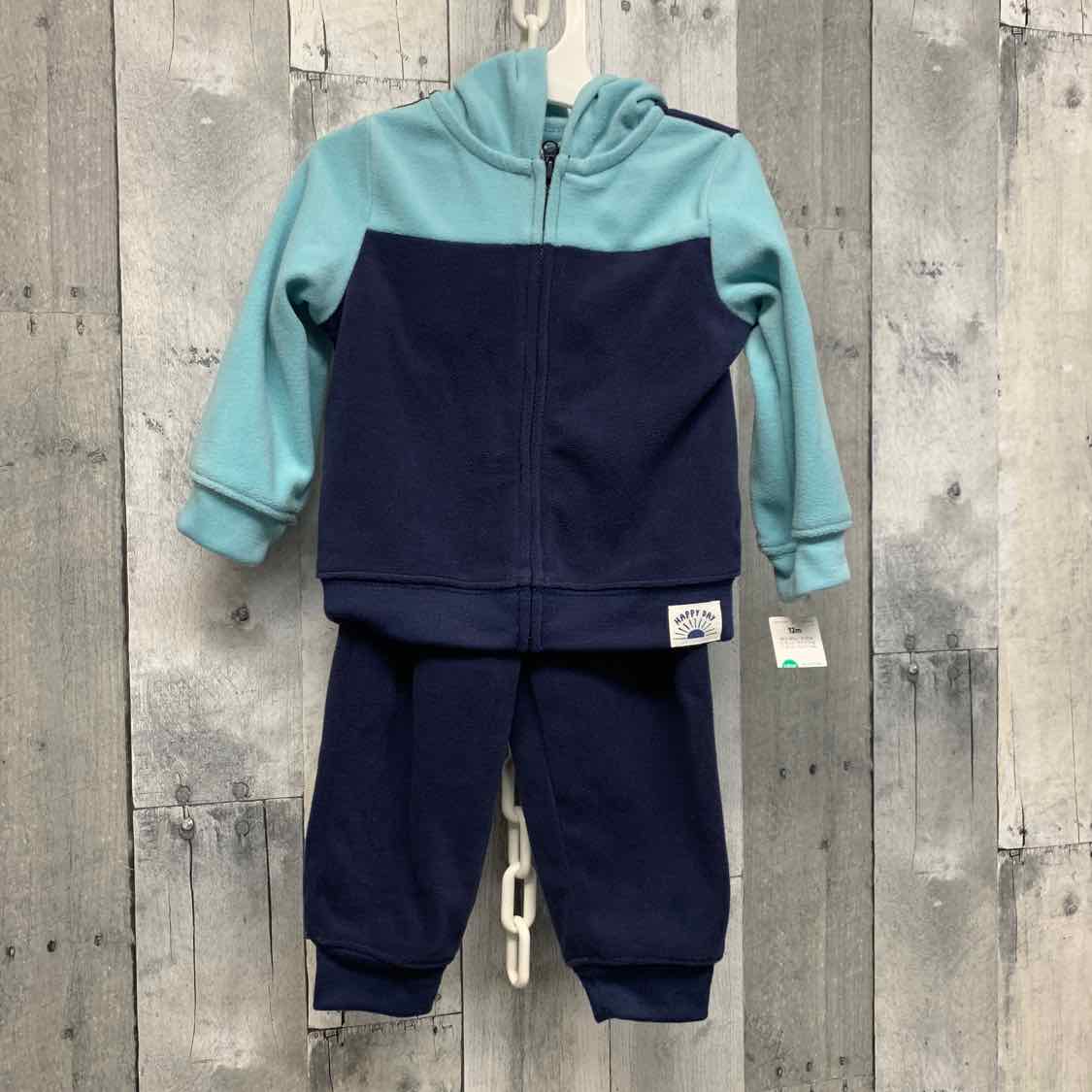 Size 12 Months Blue/White Just One You Jacket/Pants