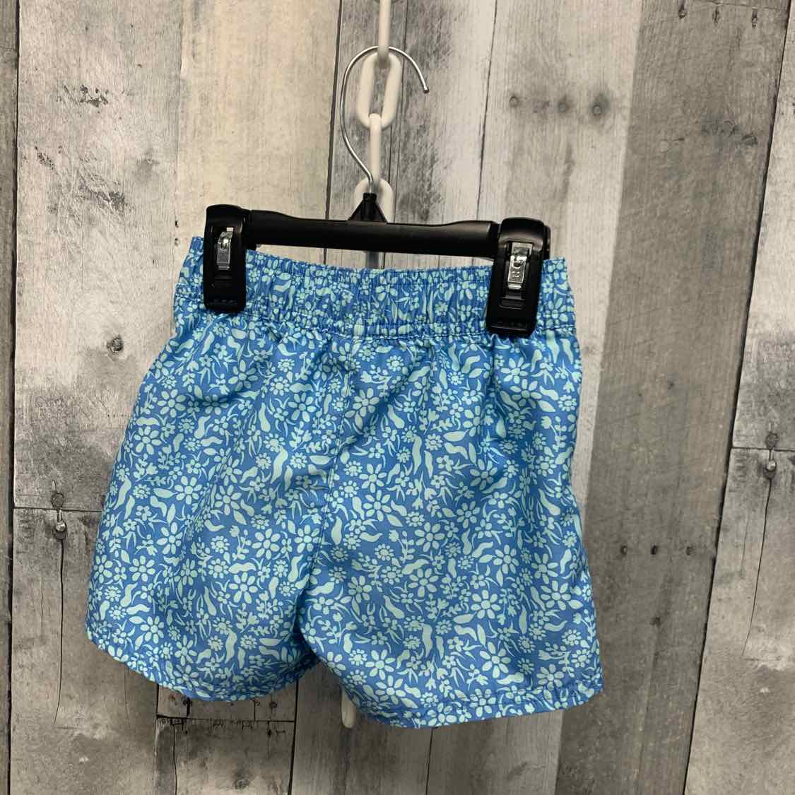 Size 3T Blue Print Cat & Jack Swim Trunks
