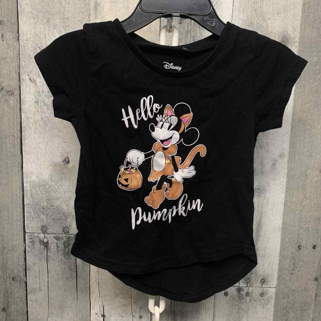 Size 18 Months Black Graphic Disney Short Sleeve Shirt