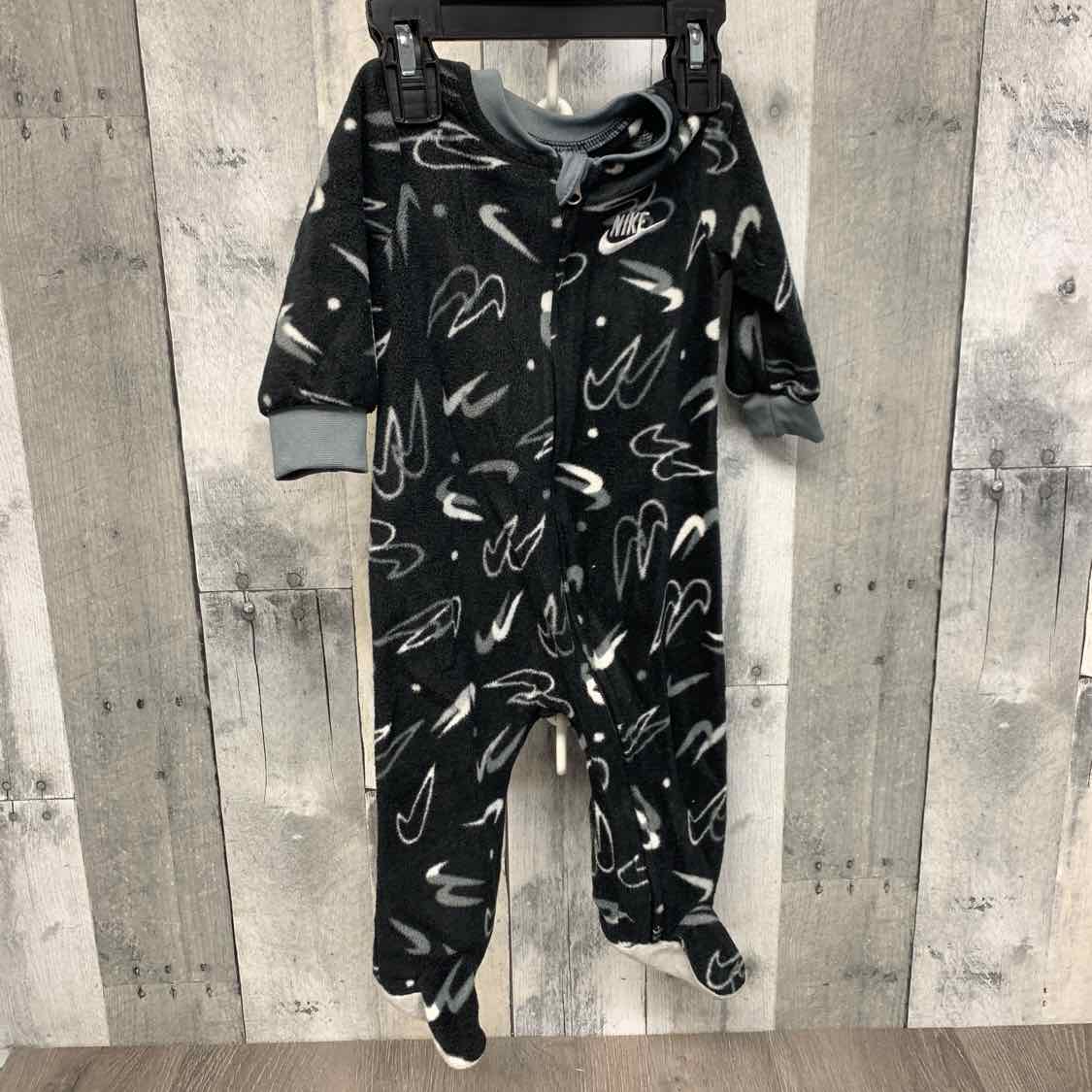 Size 6 Months Black Graphic Sport Brand Footy PJs