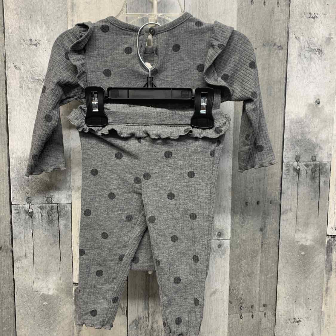 Size 9 Months Gray Print Carter's Shirt/Leggings